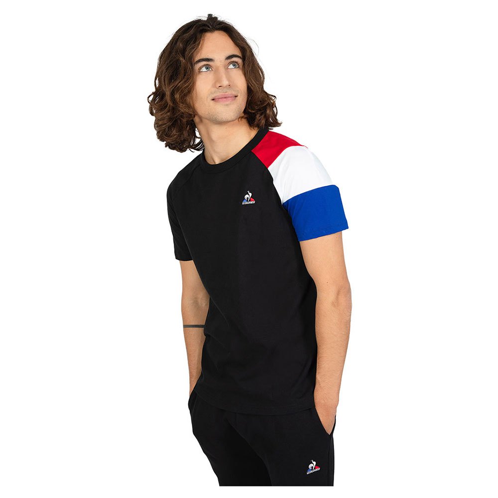 Le Coq Sportif BAT N°1 Short Sleeve Men\'s T-shirts Black | 02XKRPCEU