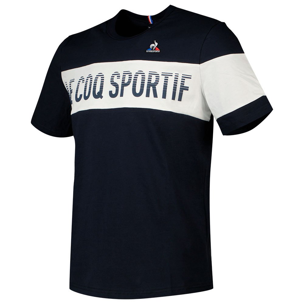 Le Coq Sportif Bat N°2 Short Sleeve Men's T-shirts Black | 08CZLBUFO