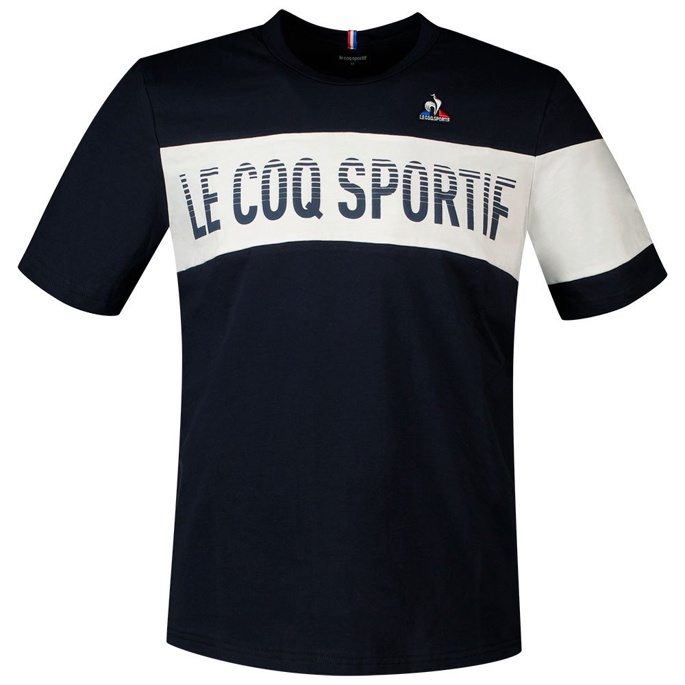 Le Coq Sportif Bat N°2 Short Sleeve Men\'s T-shirts Black | 08CZLBUFO