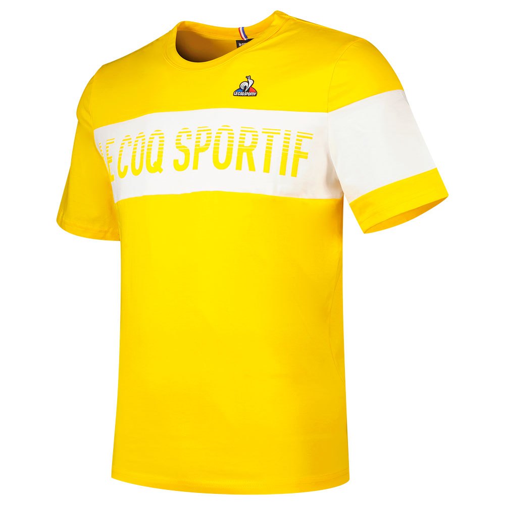 Le Coq Sportif Bat N°2 Short Sleeve Men's T-shirts Yellow | 13SPBXJLE