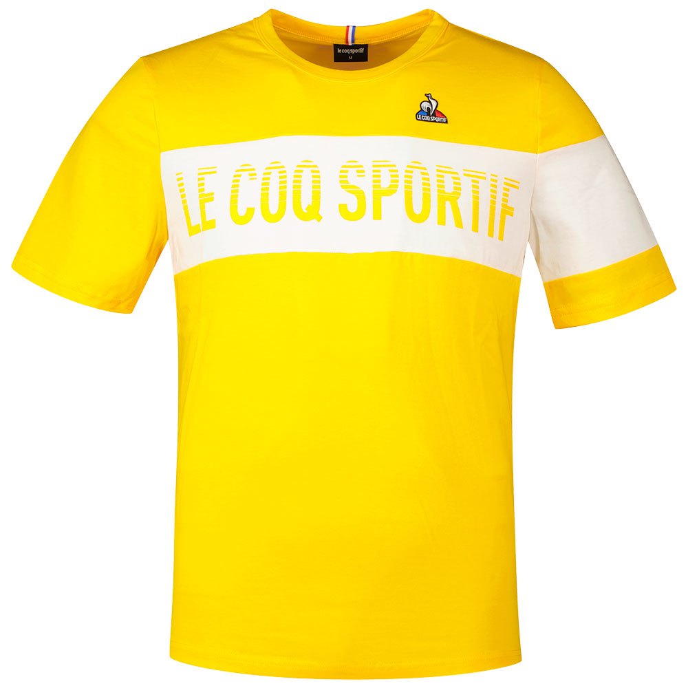 Le Coq Sportif Bat N°2 Short Sleeve Men\'s T-shirts Yellow | 13SPBXJLE