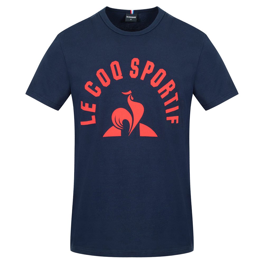 Le Coq Sportif Bat N°2 Short Sleeve Round Neck Men\'s T-shirts Blue | 37RZKUHYG