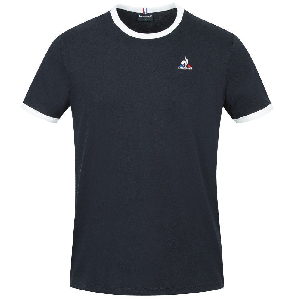 Le Coq Sportif Bat N°3 Short Sleeve Round Neck Men\'s T-shirts Blue | 20HJLQRUK