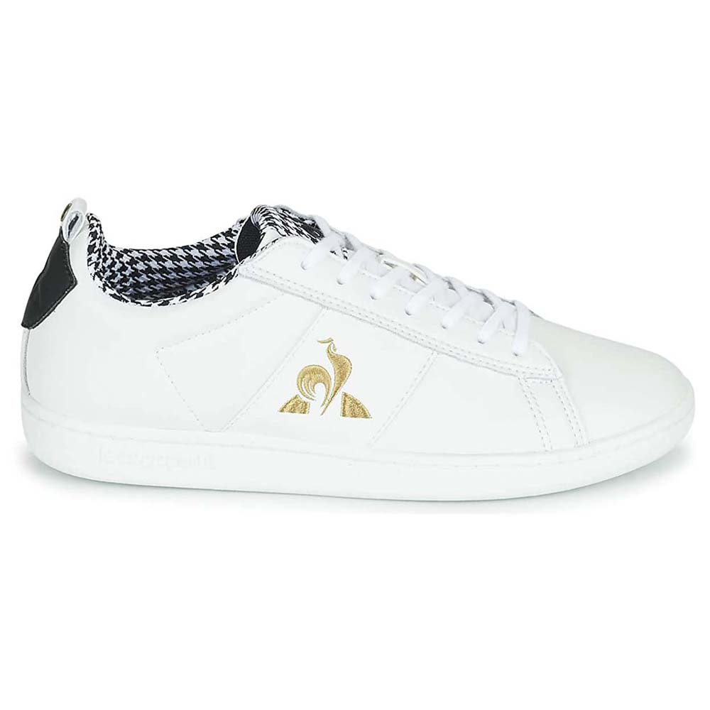 Le Coq Sportif Courtclassic Pied De Poule Men's Sneakers White | 84KQTVIFL