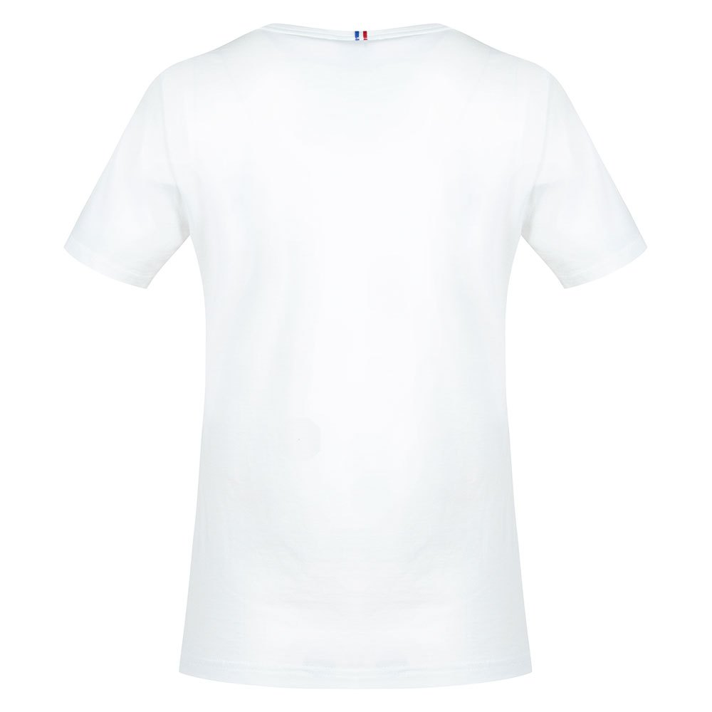 Le Coq Sportif ESS N°1 Short Sleeve V Neck Women's T-shirts White | 94QGDOERY