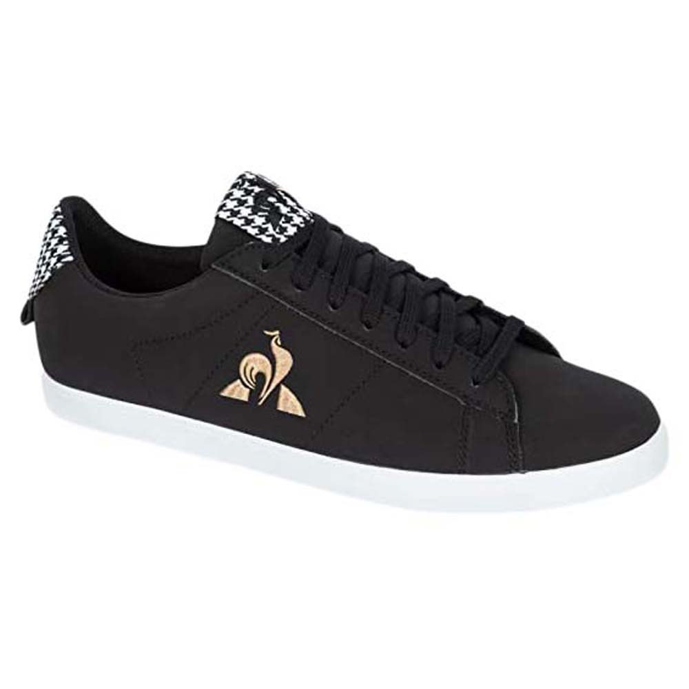 Le Coq Sportif Elsa Pied De Poule Women\'s Sneakers Black | 87FWEHARC