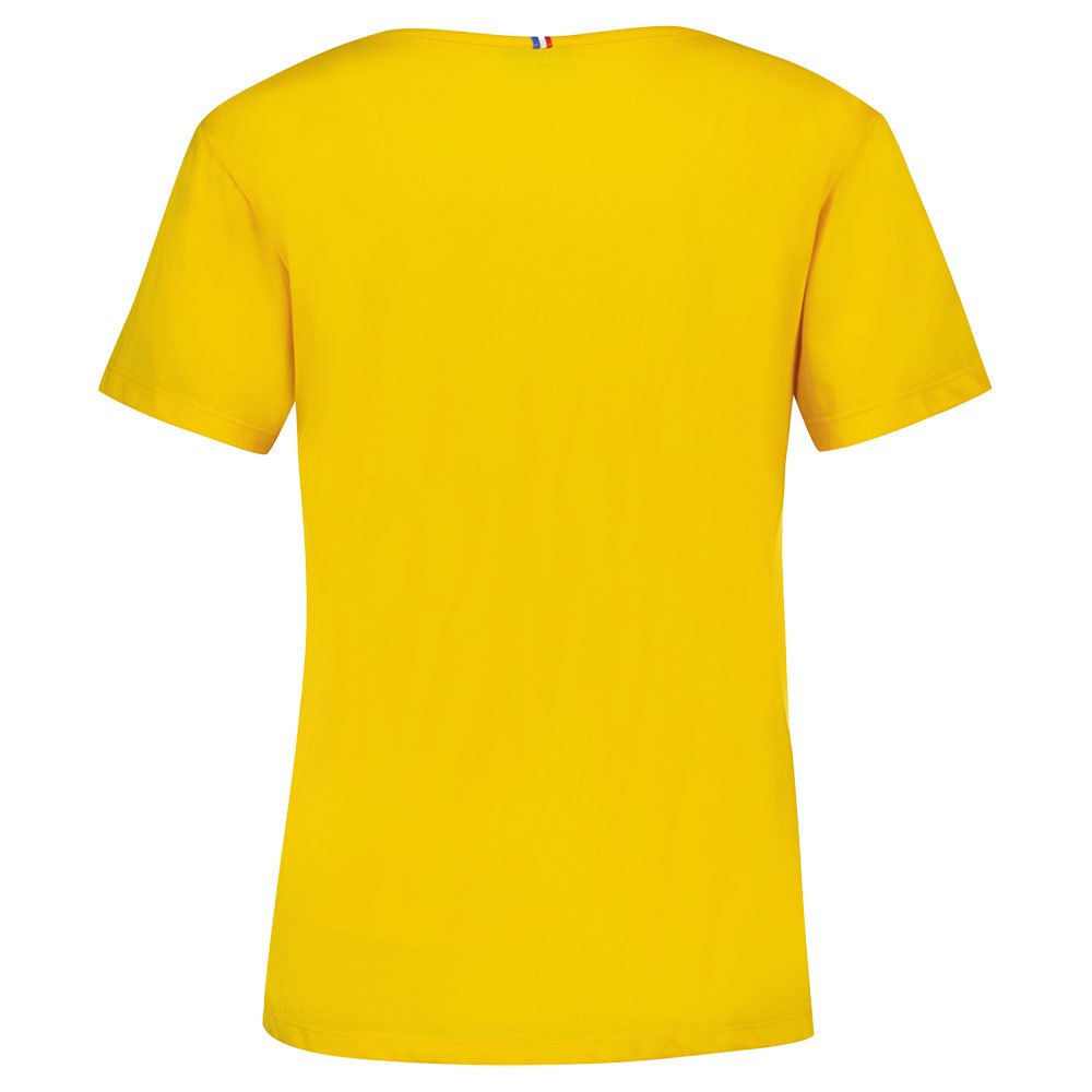 Le Coq Sportif Ess Col V N°2 Short Sleeve Women's T-shirts Yellow | 04ZHWEALJ