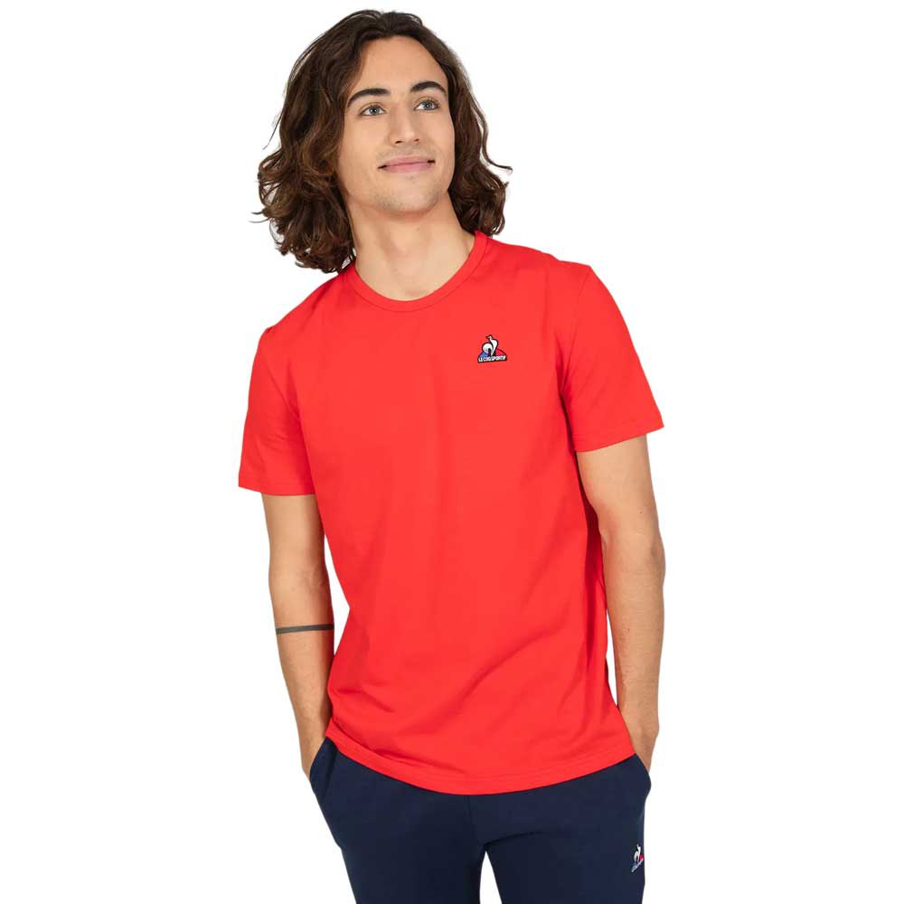 Le Coq Sportif Essential N°3 Short Sleeve Round Neck Men\'s T-shirts Red | 71DIKHMYX