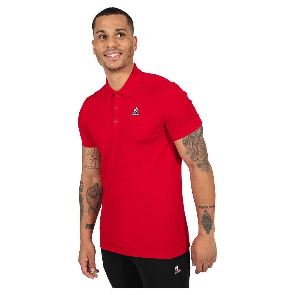 Le Coq Sportif Essentials N°1 Short Sleeve Men\'s Polo Shirts Red | 83OLURYBZ