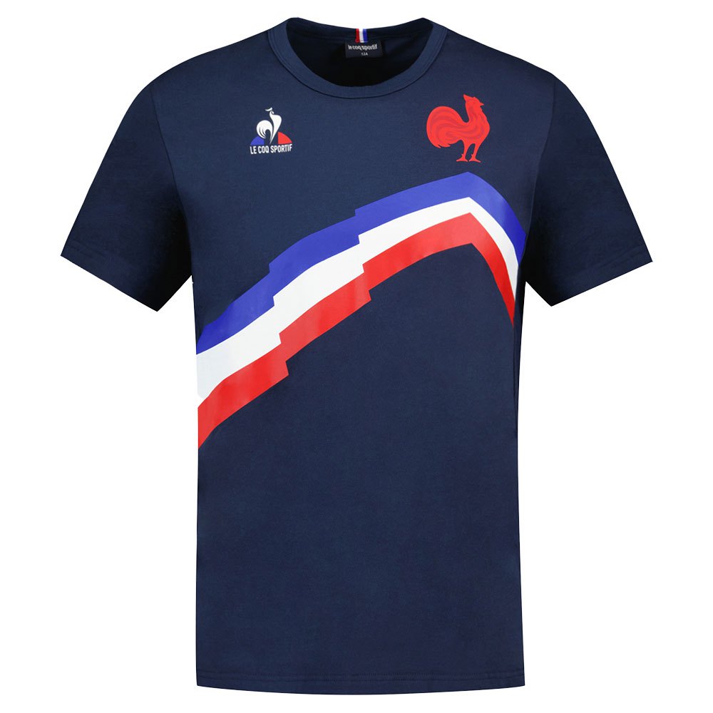 Le Coq Sportif Ffr Fanwear N°1 Short Sleeve Kids\' T-shirts Blue | 43ETYOKMW