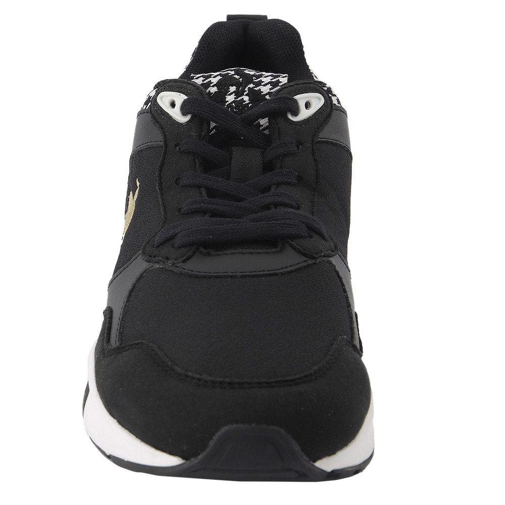 Le Coq Sportif Lcs R500 Pied De Poule Women's Running Shoes Black | 20DKZSTIP