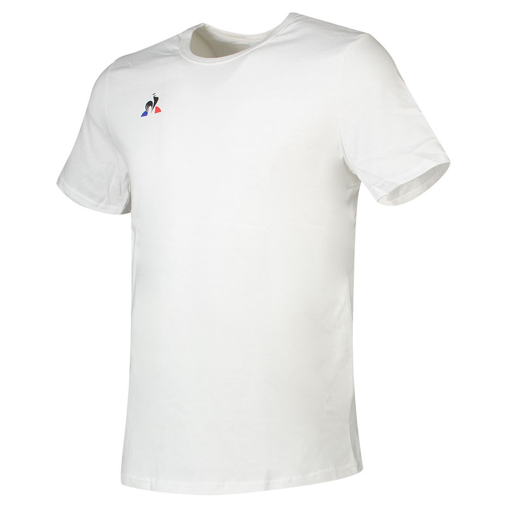 Le Coq Sportif Presentation Short Sleeve Men's T-shirts White | 30MBFUXTK