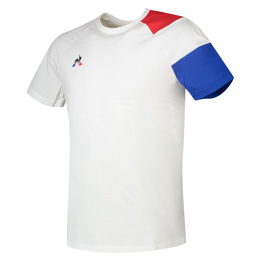 Le Coq Sportif Presentation Tri N1 Short Sleeve Men's T-shirts White | 86JNYKOHG