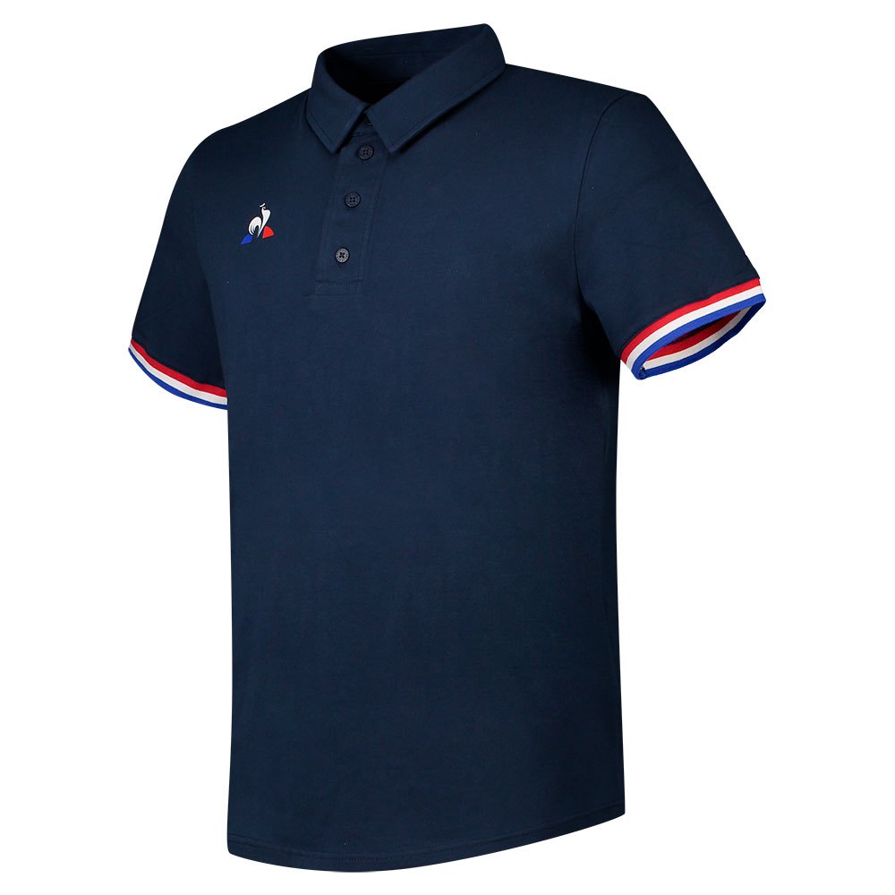 Le Coq Sportif Presentation Tri Nº1 Short Sleeve Men's Polo Shirts Blue | 08EIZFGDM