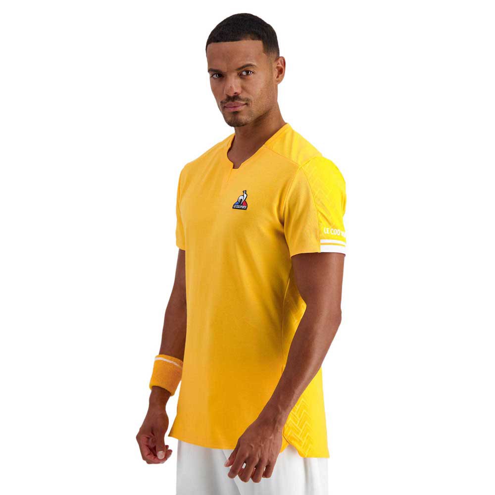 Le Coq Sportif Pro 22 N°1 Short Sleeve Men\'s T-shirts Yellow | 60IKJQNML