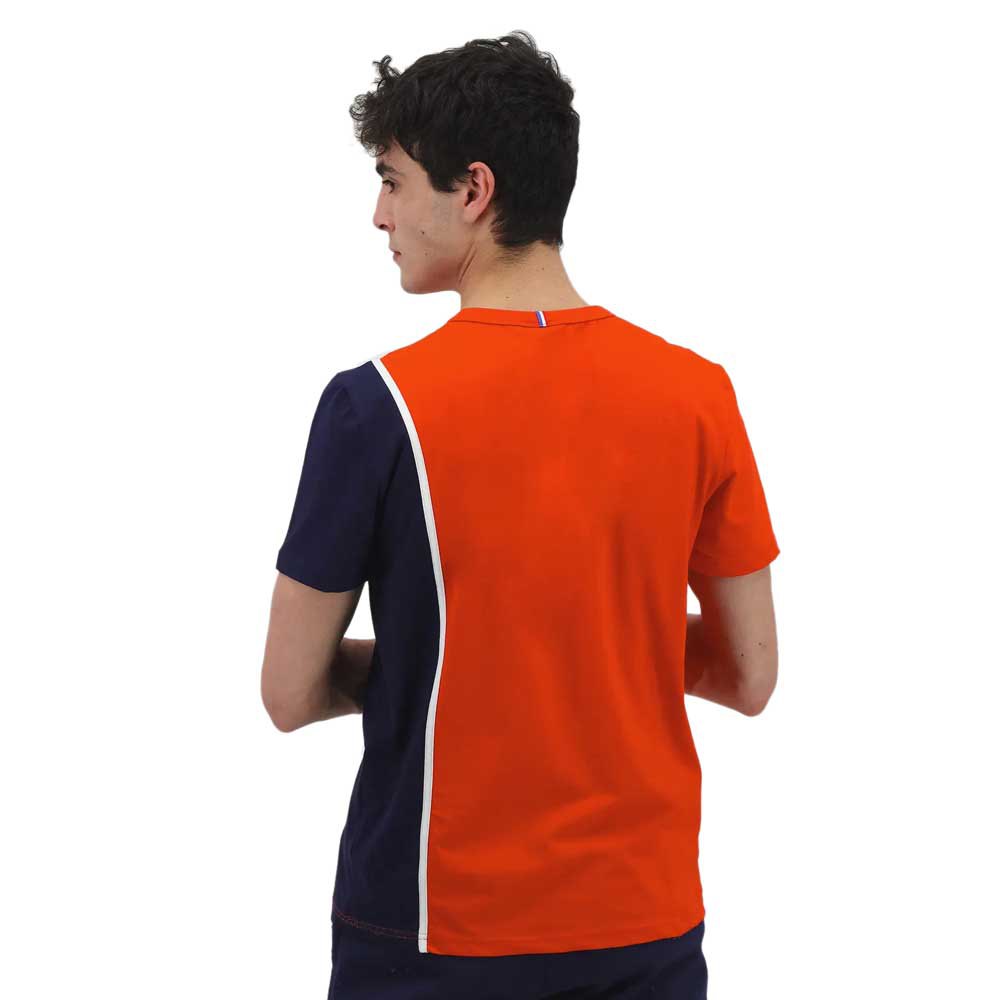 Le Coq Sportif Saison 1 N°1 Short Sleeve Round Neck Men's T-shirts Orange | 21QITWGAO