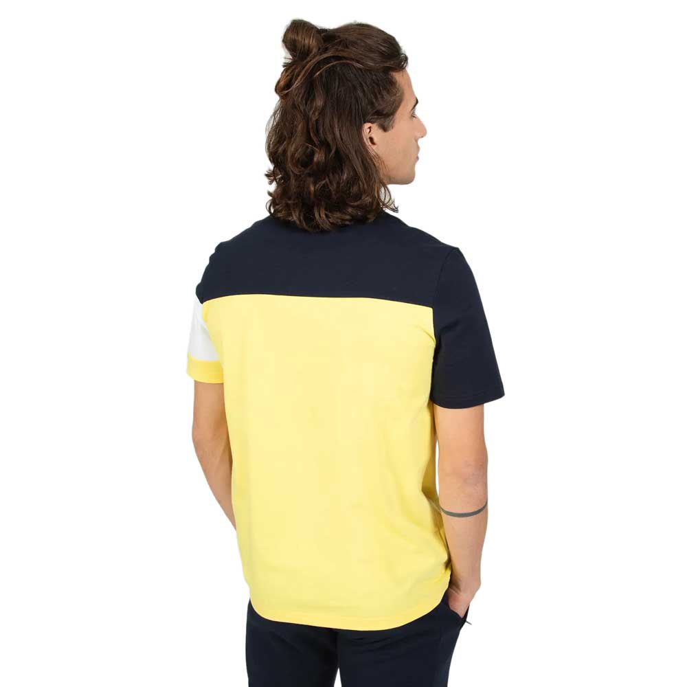 Le Coq Sportif Saison 2 N°1 Short Sleeve Round Neck Men's T-shirts Yellow | 17SWQACIH