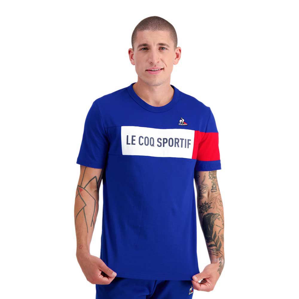 Le Coq Sportif Tri N°1 Short Sleeve Men\'s T-shirts Blue | 30GLHONRW