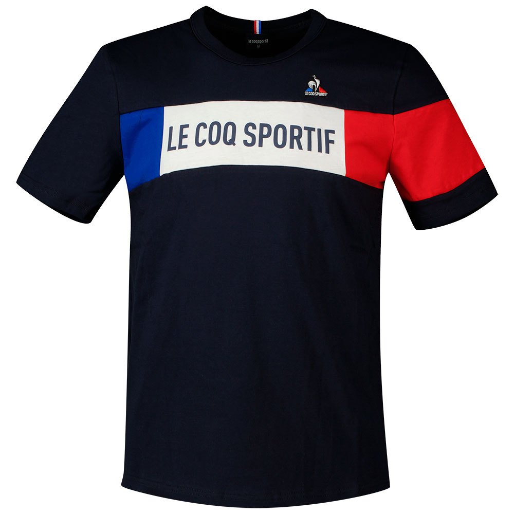 Le Coq Sportif Tri N°1 Short Sleeve Men\'s T-shirts Blue | 87ZJADOUE