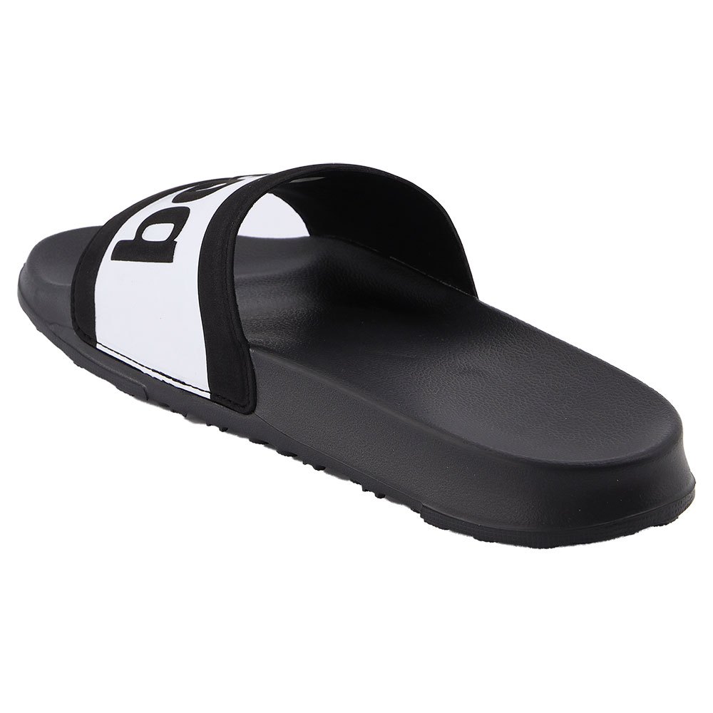 Le Coq Sportif Wording Men's Slides Black | 13YFLIHGU