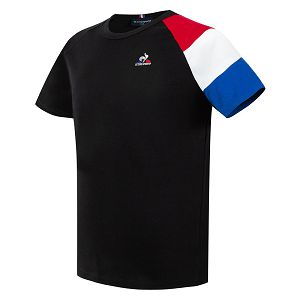 Le Coq Sportif Bat N°2 Short Sleeve Kids' T-shirts Black | 64HXCANGF