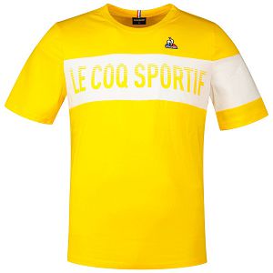 Le Coq Sportif Bat N°2 Short Sleeve Men's T-shirts Yellow | 13SPBXJLE