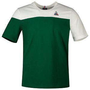 Le Coq Sportif Bat N°3 Short Sleeve Women's T-shirts Green | 18OEKUTCG