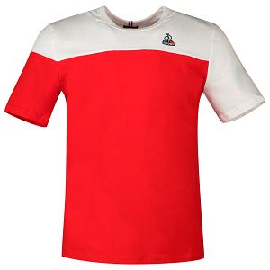 Le Coq Sportif Bat N°3 Short Sleeve Women's T-shirts Red | 78RJOCMVH