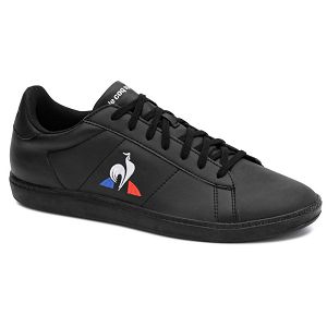 Le Coq Sportif Courtset Men's Sneakers Black | 13AFBCPXK