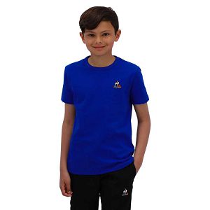 Le Coq Sportif Essential N°2 Short Sleeve Round Neck Kids' T-shirts Blue | 47RCOQHAM