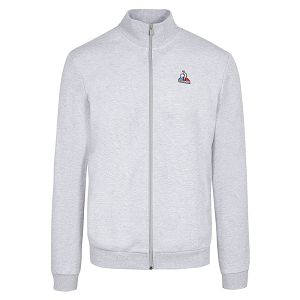 Le Coq Sportif Essentials N3 Full Zip Men's Sweatshirts Grey | 12MROGYNQ