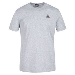 Le Coq Sportif Essentials N3 Short Sleeve Men's T-shirts Grey | 18TOCPAEB