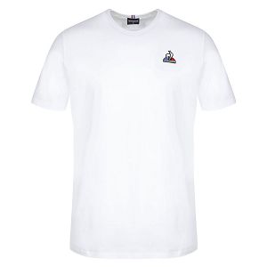 Le Coq Sportif Essentials N3 Short Sleeve Men's T-shirts White | 82FHCYDGR