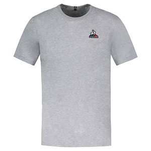 Le Coq Sportif N°4 Short Sleeve Men's T-shirts Grey | 98DGQZPLM