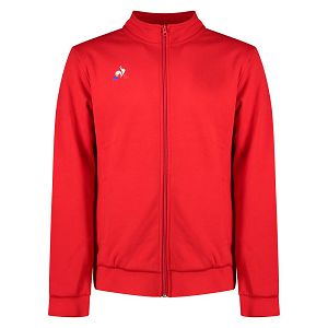 Le Coq Sportif Presentation Full Zip Men's Sweatshirts Red | 46CBJRAWD