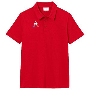 Le Coq Sportif Presentation Short Sleeve Kids' Polo Shirts Red | 65UNTSVRF