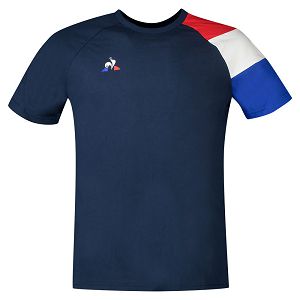 Le Coq Sportif Presentation Tri N1 Short Sleeve Men's T-shirts Red | 31OJRBUSG