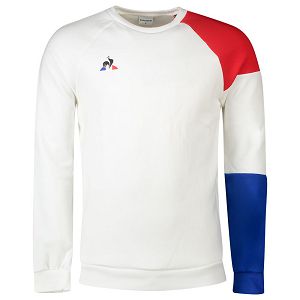 Le Coq Sportif Presentation Tri Nº1 Men's Sweatshirts White | 42ASUZEGF