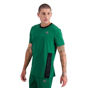 Le Coq Sportif Tech N°1 Short Sleeve Men's T-shirts Green | 89XBCKDAI