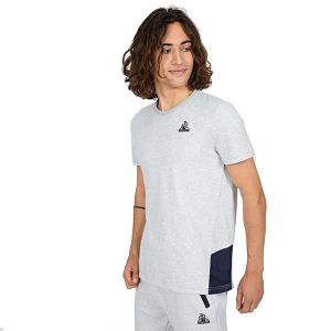 Le Coq Sportif Tech N°1 Short Sleeve Round Neck Men's T-shirts White | 48YUSPXFI