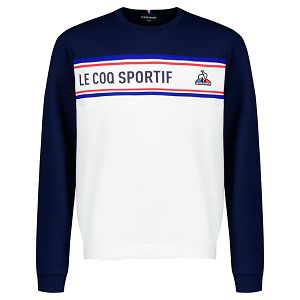 Le Coq Sportif Tri N°1 Kids' Sweatshirts White | 65NMIGUZE