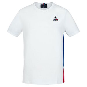 Le Coq Sportif Tri N°1 Short Sleeve Round Neck Kids' T-shirts White | 64UZQRCXY